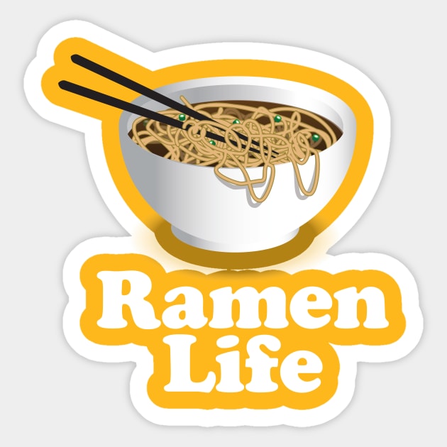 Ramen Life Ramen Noodle Lover Sticker by Nonstop Shirts